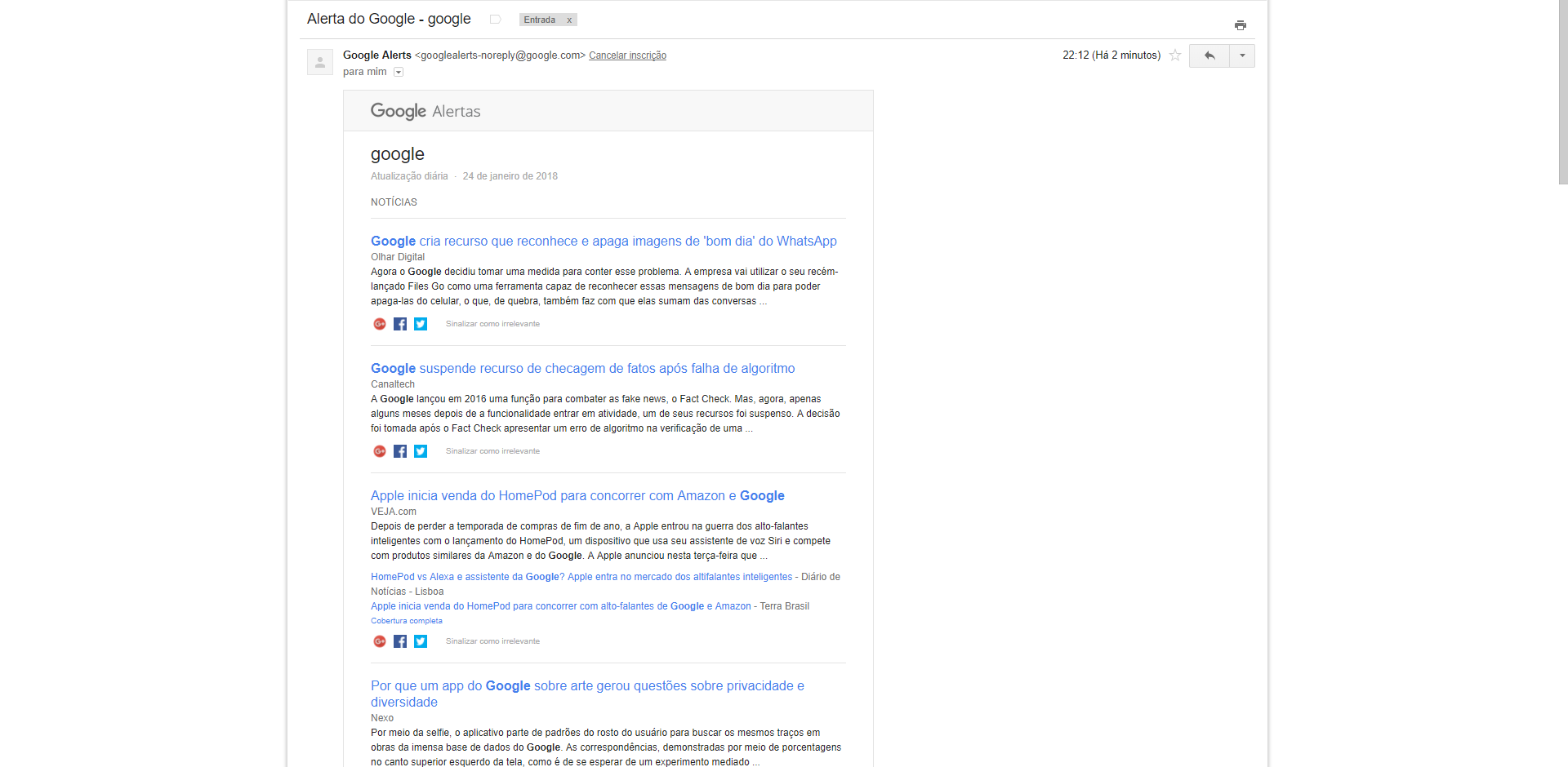 google alerts como usar