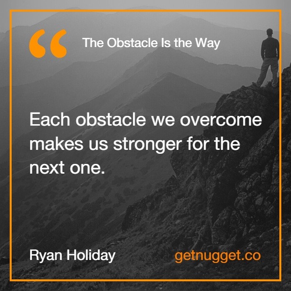 the obstacle is the way book summary