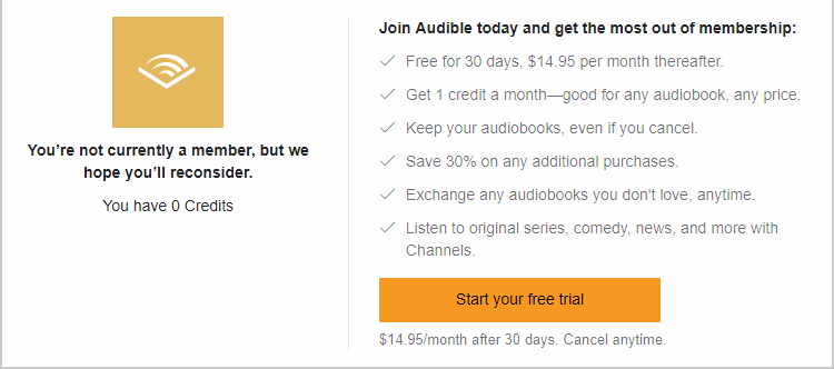 audible offers